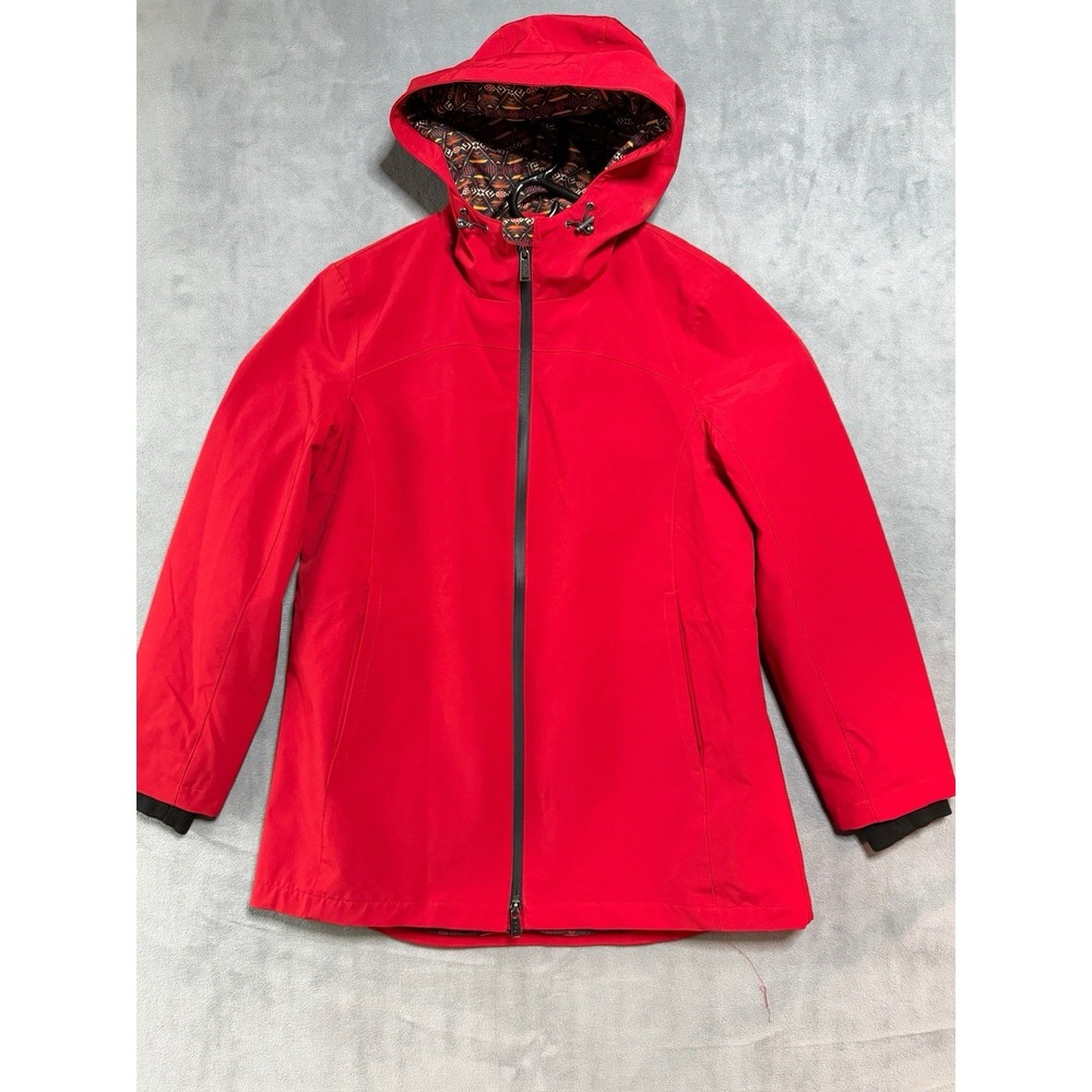Pendleton Breathable Rain Trail Jacket Red Women's Size Medium Hooded